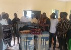 LAWYER STEPHEN KINGSLEY BENNIE DONATES PRAYER MATS  AND UNDISCLOSED AMOUNT OF CASH TO ADEANKYE MUSLIM COMMUNITY