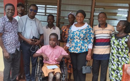 Fonda Nafisatu Supports Physically Challenged Student at Chirano Community Day SHS