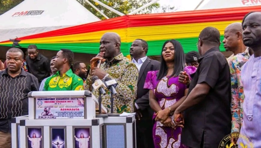 Hon. Eric Opoku Announces Major Road Projects for Kwapong and Nobekaw Communities
