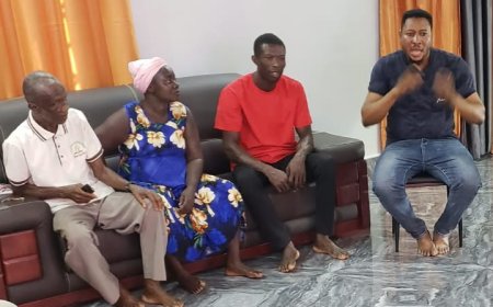 Abesisuom Chief and Community Thank Alex Donkor for Supporting D/A Primary School