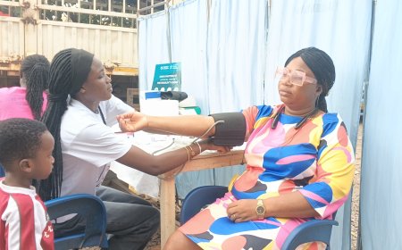 MedRoam Africa, This Girl Can Foundation Organise Free Health Screening in Bibiani