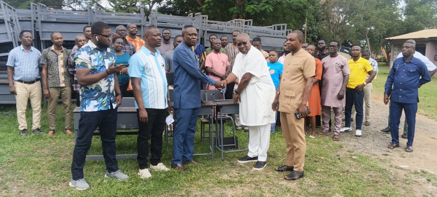 Education Director Commends MCE and MP for Tackling Desks Shortage in Bibiani-Anhwiaso-Bekwai